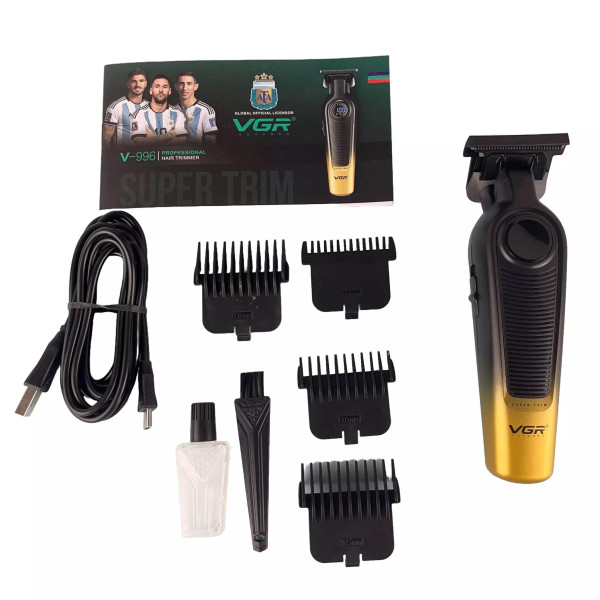 Тример VGR V-996 YELLOW 4 Насадки LED Display