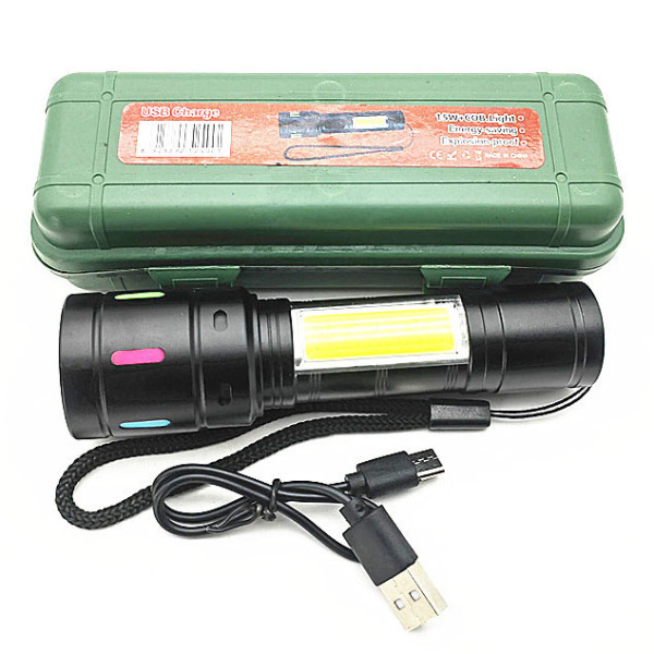 Ліхтар NIGHT VISION FLUORESCENCE BL-627-TG+COB Li-Ion Акумулятор Індикація Заряду ЗУ Type-C Zoom Ліхтар NIGHT VISION FLUORESCENCE BL-627-TG+COB Li-Ion Акумулятор Індикація Заряду ЗУ Type-C Zoom