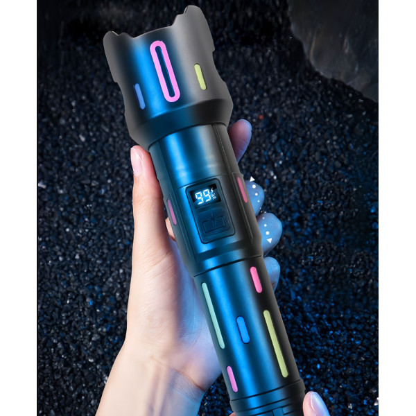 Ліхтар NIGHT VISION FLUORESCENCE BL-2405-TG 1x18650 Power Bank Індикація Заряду ЗУ Type-C Zoom Ліхтар NIGHT VISION FLUORESCENCE BL-2405-TG 1x18650 Power Bank Індикація Заряду ЗУ Type-C Zoom