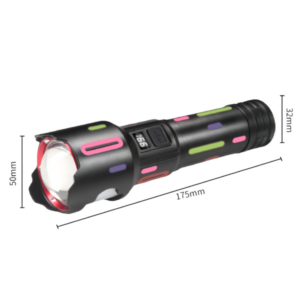 Ліхтар NIGHT VISION FLUORESCENCE BL-2405-TG 1x18650 Power Bank Індикація Заряду ЗУ Type-C Zoom Ліхтар NIGHT VISION FLUORESCENCE BL-2405-TG 1x18650 Power Bank Індикація Заряду ЗУ Type-C Zoom