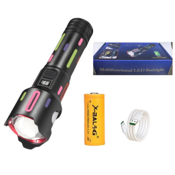 Ліхтар NIGHT VISION FLUORESCENCE BL-2405-TG 1x18650 Power Bank Індикація Заряду ЗУ Type-C Zoom Ліхтар NIGHT VISION FLUORESCENCE BL-2405-TG 1x18650 Power Bank Індикація Заряду ЗУ Type-C Zoom