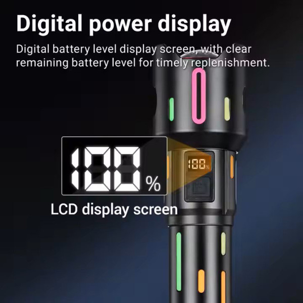 Ліхтар NIGHT VISION FLUORESCENCE BL-2405-TG 1x18650 Power Bank Індикація Заряду ЗУ Type-C Zoom Ліхтар NIGHT VISION FLUORESCENCE BL-2405-TG 1x18650 Power Bank Індикація Заряду ЗУ Type-C Zoom