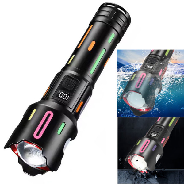 Ліхтар NIGHT VISION FLUORESCENCE BL-2405-TG 1x18650 Power Bank Індикація Заряду ЗУ Type-C Zoom Ліхтар NIGHT VISION FLUORESCENCE BL-2405-TG 1x18650 Power Bank Індикація Заряду ЗУ Type-C Zoom