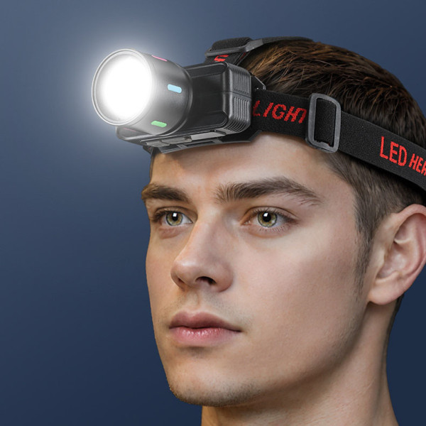 Ліхтар Налобний NIGHT VISION FLUORESCENCE KX-1832-TG Motion Sensor Li-Ion Акумулятор Індикація Заряду ЗП Type-C Zoom Ліхтар Налобний NIGHT VISION FLUORESCENCE KX-1832-TG Motion Sensor Li-Ion Акумулятор Індикація Заряду ЗП Type-C Zoom