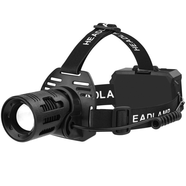 Ліхтар налобний CARBON BL-2322-TG+3LED(white+red+blue+green), Motion Sensor, 3x18650, ЗУ Type-C, zoom