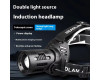 Ліхтар налобний CARBON BL-2322-TG+3LED(white+red+blue+green), Motion Sensor, 3x18650, ЗУ Type-C, zoom