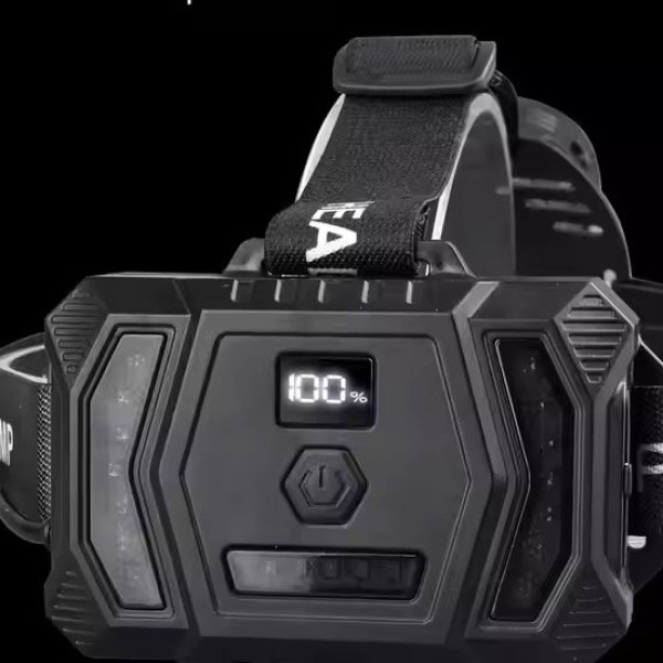 Ліхтар налобний CARBON BL-2322-TG+3LED(white+red+blue+green), Motion Sensor, 3x18650, ЗУ Type-C, zoom