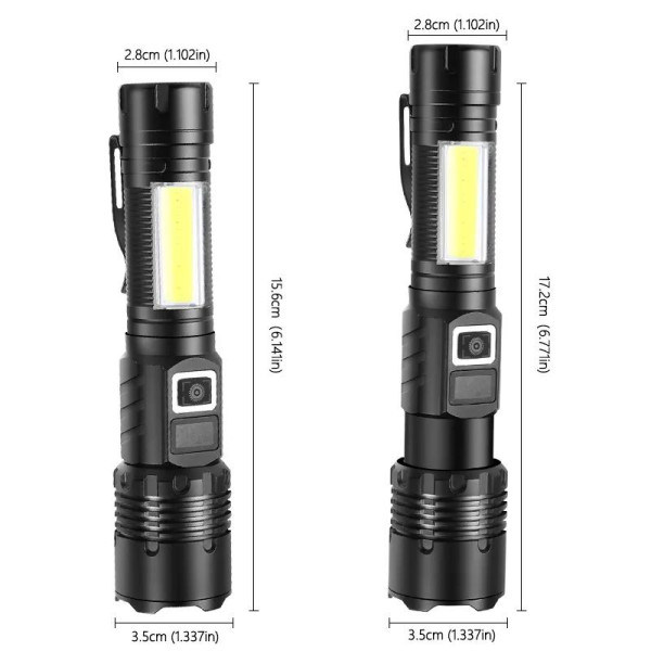 Ліхтар COB18-WHITE LASER LED PM10-TG+COB 1x18650 Power Bank Магніт ЗУ Type-C Zoom Ліхтар COB18-WHITE LASER LED PM10-TG+COB 1x18650 Power Bank Магніт ЗУ Type-C Zoom