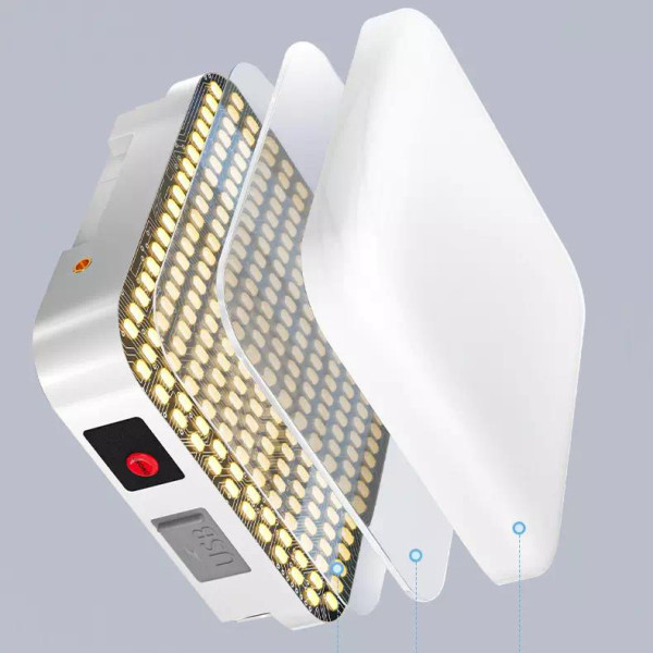 Ліхтар Кемпінг DP-K7-100 3х18650 Сонячна Панель Power Bank ЗП Type-C Гачок Ліхтар Кемпінг DP-K7-100 3х18650 Сонячна Панель Power Bank ЗП Type-C Гачок