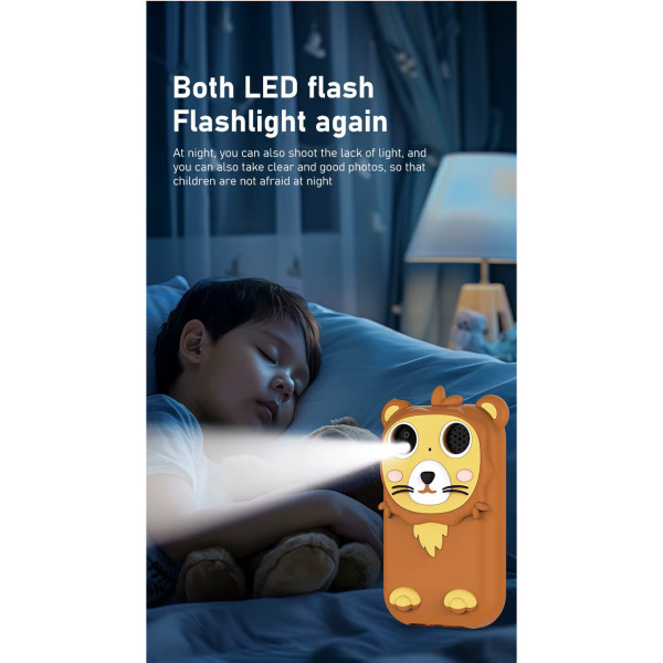 Фотоапарат дитячий Q13, BROWN, сенсорний екран