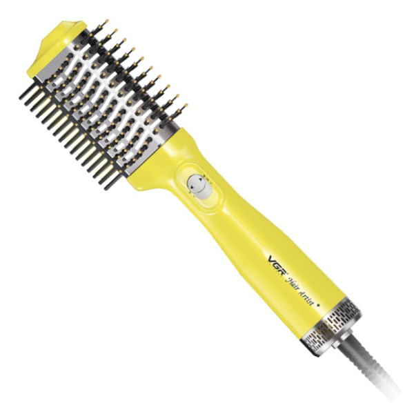 Фен стайлер для укладки и завивки волос VGR V-497 YELLOW, Professional