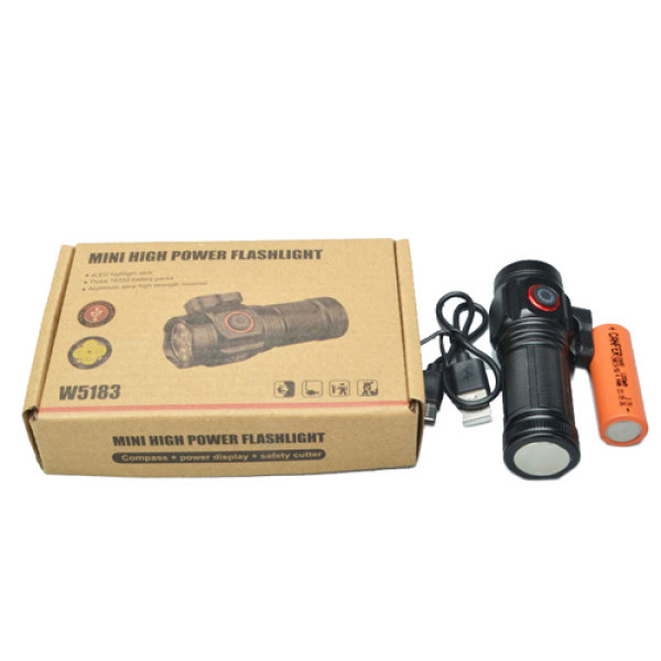 Ліхтар W5183-4XHP360 1х18500 Індикація Заряду Магніт Стропоріз ЗУ Type-C Box Ліхтар W5183-4XHP360 1х18500 Індикація Заряду Магніт Стропоріз ЗУ Type-C Box