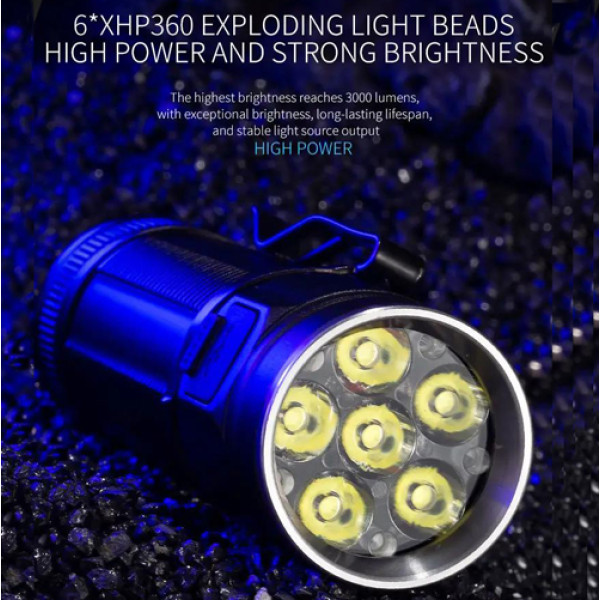 Ліхтар W5184-6XHP360 1х18650 Індикація Заряду ЗУ Type-C Box Ліхтар W5184-6XHP360 1х18650 Індикація Заряду ЗУ Type-C Box