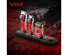Комплект VGR STEPLERSS PRO 3 IN 1 RED, машинка для стрижки (Clipper), триммер, электробритва