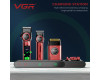 Комплект VGR STEPLERSS PRO 3 IN 1 RED, машинка для стрижки (Clipper), триммер, электробритва