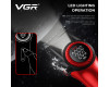 Комплект VGR STEPLERSS PRO 3 IN 1 RED, машинка для стрижки (Clipper), триммер, электробритва