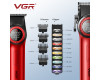 Комплект VGR STEPLERSS PRO 3 IN 1 RED, машинка для стрижки (Clipper), триммер, электробритва