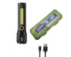 Ліхтар C71/C81-P50+COB Li-Ion Акумулятор Zoom ЗУ microUSB Box Ліхтар C71/C81-P50+COB Li-Ion Акумулятор Zoom ЗУ microUSB Box