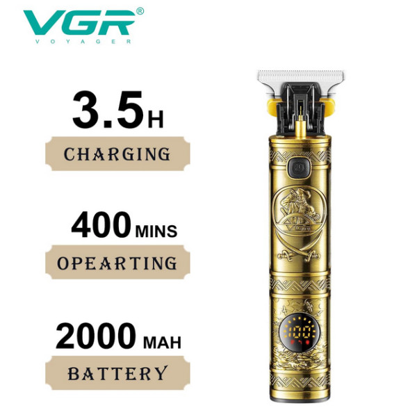 Тример VGR V-097 GOLD 3 Насадки LED Display Тример VGR V-097 GOLD 3 Насадки LED Display