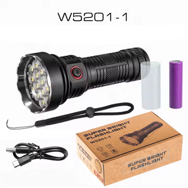 Ліхтар W5201-1-19 ULTRA BRIGHT LED 1x18650 Індикація Заряду ЗУ Type-C Ліхтар W5201-1-19 ULTRA BRIGHT LED 1x18650 Індикація Заряду ЗУ Type-C