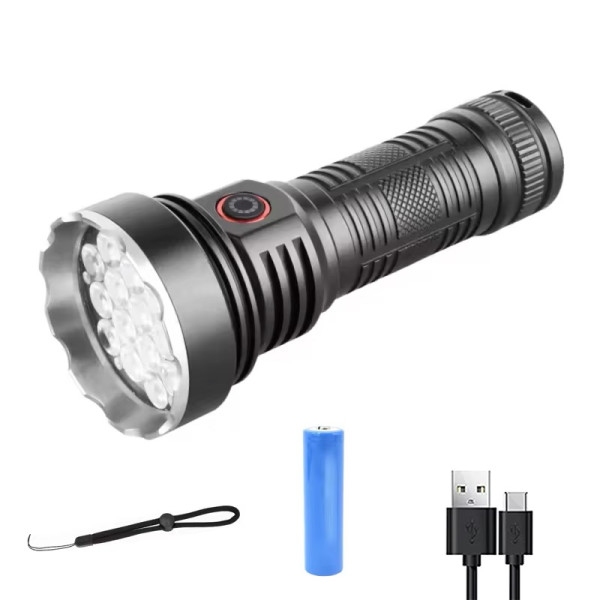 Ліхтар W5201-1-19 ULTRA BRIGHT LED 1x18650 Індикація Заряду ЗУ Type-C Ліхтар W5201-1-19 ULTRA BRIGHT LED 1x18650 Індикація Заряду ЗУ Type-C