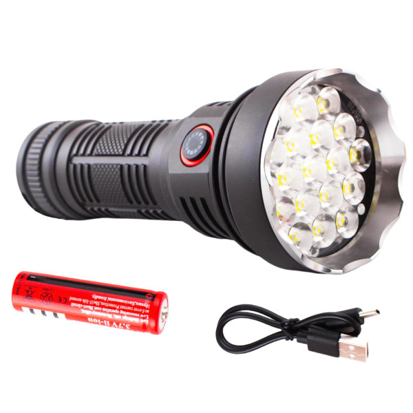Ліхтар W5201-1-19 ULTRA BRIGHT LED 1x18650 Індикація Заряду ЗУ Type-C Ліхтар W5201-1-19 ULTRA BRIGHT LED 1x18650 Індикація Заряду ЗУ Type-C