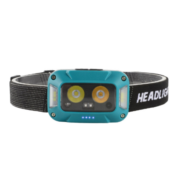 Ліхтар Налобний WH-0218-XPG White+Yellow + SMD Red Motion Sensor Li-Ion Акумулятор ЗП Type-C