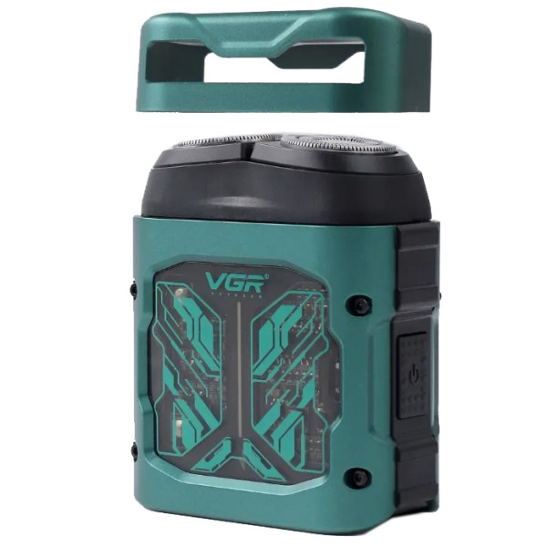 Електробритва VGR V-344 GREEN Роторна 8000 RPM IPX6 Електробритва VGR V-344 GREEN Роторна 8000 RPM IPX6