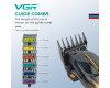 Акумуляторна Машинка Для Стрижки Clipper VGR V-026 GOLD 6 Насадок 9000 RPM LED Display