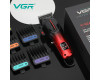 Акумуляторна Машинка Для Стрижки Clipper VGR V-026 RED 6 Насадок 9000 RPM LED Display Акумуляторна Машинка Для Стрижки Clipper VGR V-026 RED 6 Насадок 9000 RPM LED Display