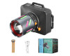 Ліхтар налобний NIGHT VISION FLUORESCENCE WH-2111-TG, IPX44, Li-Ion аккум., ЗУ Type-C, zoom, Box