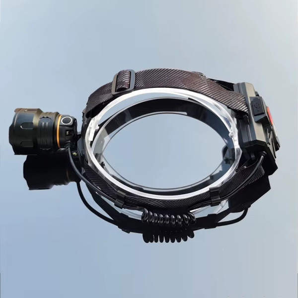 Ліхтар налобний 8078-P360, 3x18650, ЗУ Type-C, zoom, Box