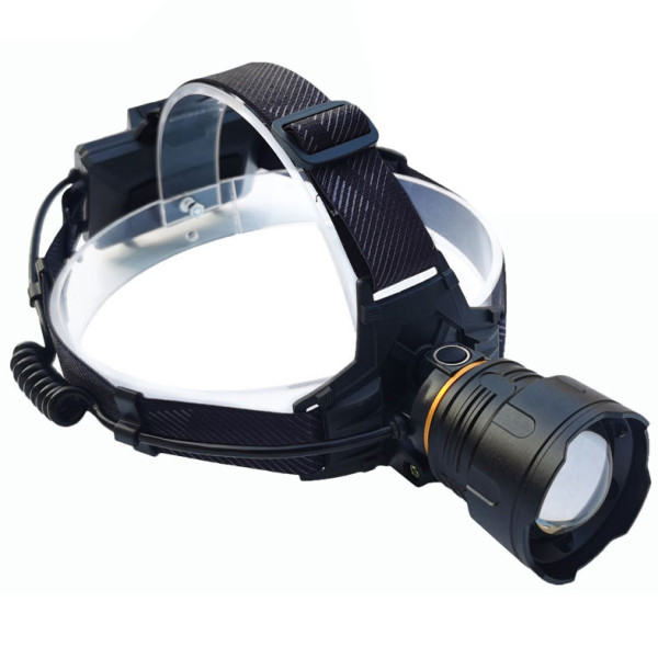 Ліхтар налобний 8078-P360, 3x18650, ЗУ Type-C, zoom, Box