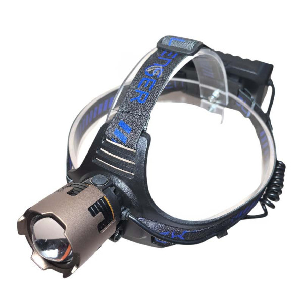 Ліхтар налобний A50-TG, 3x18650, ЗУ Type-C, zoom, Box