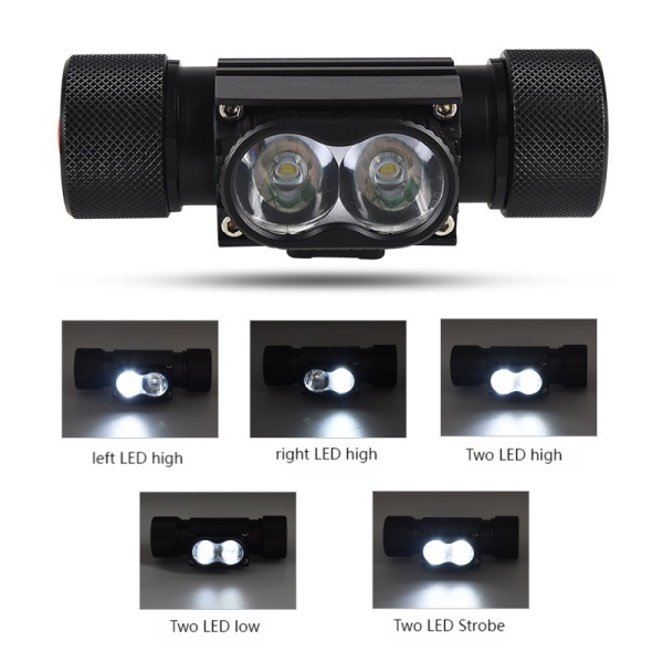 Ліхтар налобний XQ-210-2T6, 1x18650