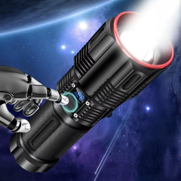 Ліхтар 2211-TG, 3x18650, Powe Bank, ЗУ Type-C, zoom, Box