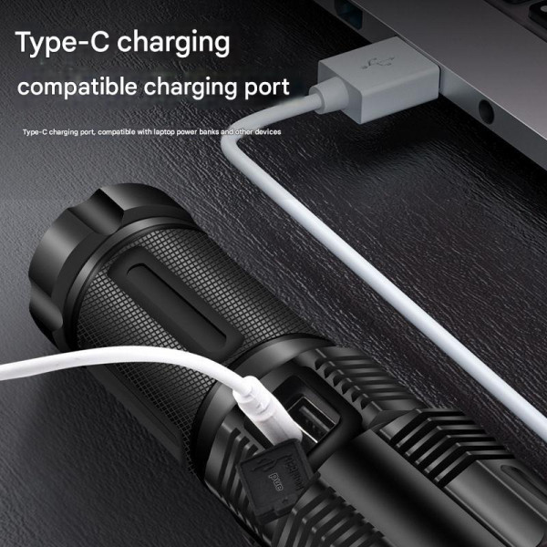 Ліхтар 2211-TG, 3x18650, Powe Bank, ЗУ Type-C, zoom, Box