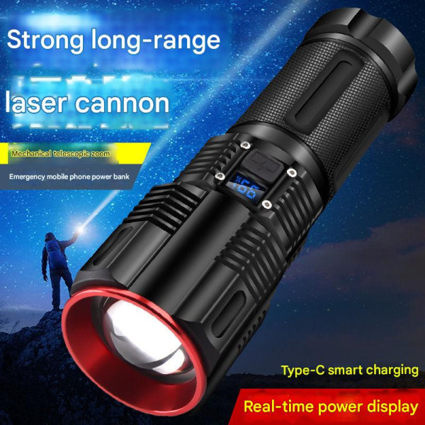 Ліхтар 2211-TG, 3x18650, Powe Bank, ЗУ Type-C, zoom, Box