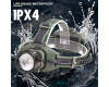 Ліхтар налобний NIGHT VISION FLUORESCENCE 8098-TG, IPX4, 2x18650, ЗУ Type-C, zoom, Box