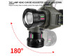 Ліхтар налобний NIGHT VISION FLUORESCENCE 8098-TG, IPX4, 2x18650, ЗУ Type-C, zoom, Box