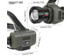 Ліхтар налобний NIGHT VISION FLUORESCENCE 8098-TG, IPX4, 2x18650, ЗУ Type-C, zoom, Box