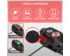 Фонарь налобный 6670-COB(White)+SMD(Red), ЗУ Type-C, 1x14500, Box