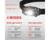 Фонарь налобный 6670-COB(White)+SMD(Red), ЗУ Type-C, 1x14500, Box