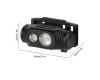 Фонарь налобный 6670-COB(White)+SMD(Red), ЗУ Type-C, 1x14500, Box