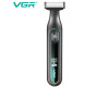 Електробритва VGR V-360 GREEN, універсальна насадка з регулюванням висоти, IPX6, LED display