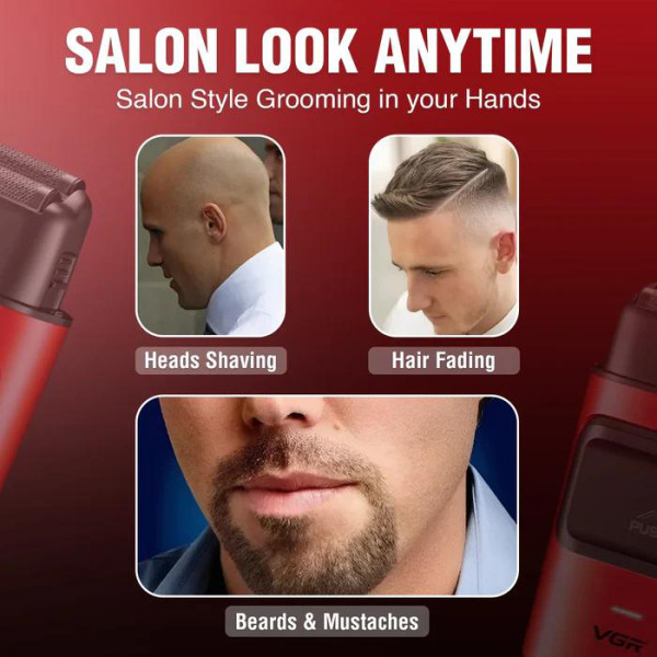 Електробритва VGR V-307 RED Шейвер Подвійне Лезо 2000mAh 9000 RPM Електробритва VGR V-307 RED Шейвер Подвійне Лезо 2000mAh 9000 RPM