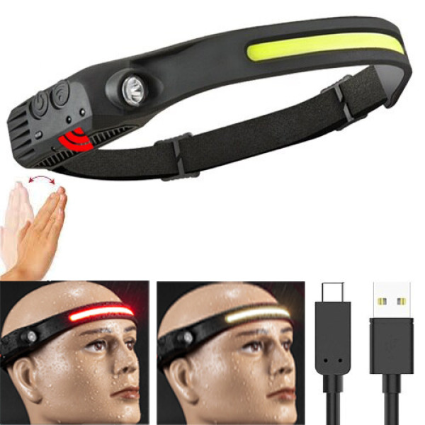 Ліхтар Налобний BL-W689-1/5808А-LM+COB White+Red Motion Sensor Li-Ion Акумулятор ЗП Type-C Box Ліхтар Налобний BL-W689-1/5808А-LM+COB White+Red Motion Sensor Li-Ion Акумулятор ЗП Type-C Box