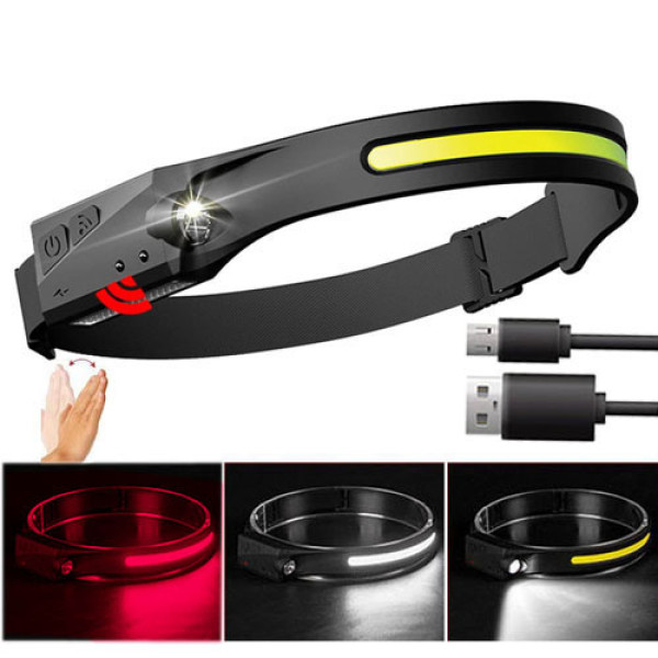 Ліхтар Налобний BL-W689-1/5808А-LM+COB White+Red Motion Sensor Li-Ion Акумулятор ЗП Type-C Box Ліхтар Налобний BL-W689-1/5808А-LM+COB White+Red Motion Sensor Li-Ion Акумулятор ЗП Type-C Box