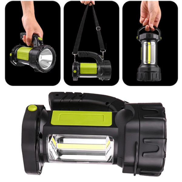 Ліхтар Портативний T80-5W+COB 2x18650 ЗУ microUSB Box