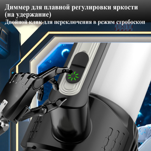 Ліхтар Портативний CH-22031-XPG+LED White+Yellow Li-Ion Акумулятор ЗУ Type-C Box